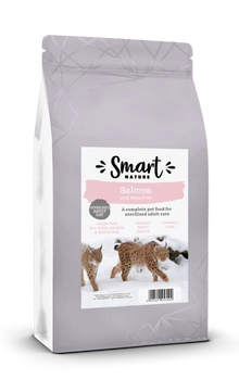 Smart Nature Cat Skin Coat 70% Fish 300g  Bez zbóż 70% łososia i białych ryb, piękna sierść i skóra, koty sterylizowane